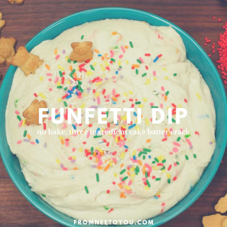 Read more about the article No Bake, Three Ingredient Funfetti Dip